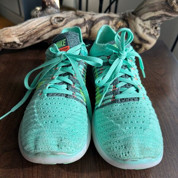 Nike Free Rn Flyknit Green Glow Women’s Size 8 - Picture 4 of 8
